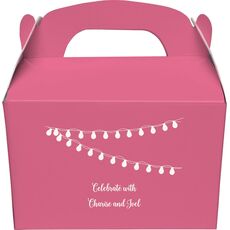 String Lights Gable Favor Boxes