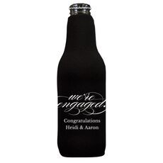 Script We're Engaged Bottle Huggers