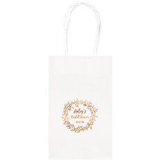 Vine Wreath Medium Twisted Handled Bags