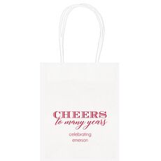 Cheers To Many Years Mini Twisted Handled Bags