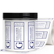 Side Zip Rectangle Address Labels in a Jar