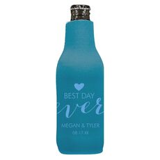 Best Day Ever with Heart Bottle Huggers