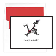 Exercise Bike Folded Note Cards