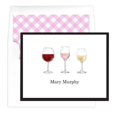Wine Flight Folded Note Cards