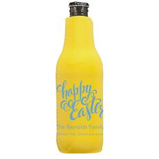 Calligraphy Happy Easter Bottle Huggers