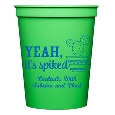 Yeah It's Spiked Stadium Cups