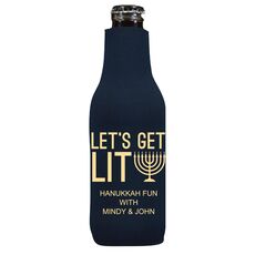 Let's Get Lit Bottle Huggers