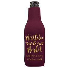 Mistletoe and Merlot Bottle Huggers