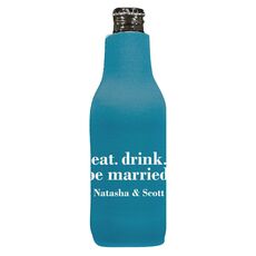 Eat Drink Be Married Bottle Huggers