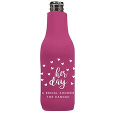 Confetti Hearts Her Day Bottle Huggers