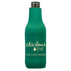 Elegant Christmas Eve Bottle Huggers