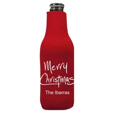 Fun Merry Christmas Bottle Huggers