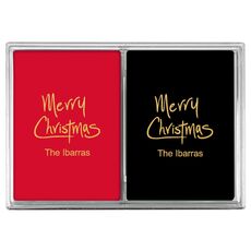 Fun Merry Christmas Double Deck Playing Cards
