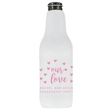 Confetti Hearts Our Love Bottle Huggers
