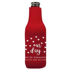 Confetti Hearts Our Day Bottle Huggers