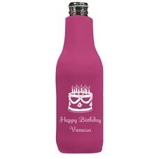 Sweet Floral Birthday Cake Bottle Huggers
