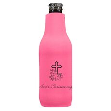 Floral Cross Bottle Huggers