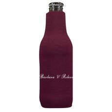 Formal Script Bottle Huggers