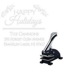 Happy Holidays Embosser