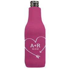 Heart Made of Arrow Bottle Huggers