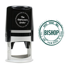 Vintage Bishop Self-Inking Stamp