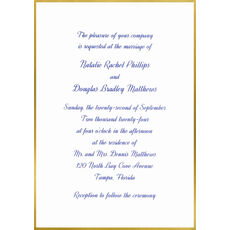 Gold Silhouette Invitations