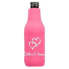Interlocking Double Hearts Bottle Huggers