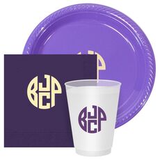 4 Initial Rounded Monogram