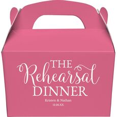 The Rehearsal Dinner Gable Favor Boxes