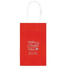 Santa Forget Cookies Medium Twisted Handled Bags