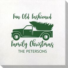 Fun Old Fashion Christmas Bamboo Luxe Napkins