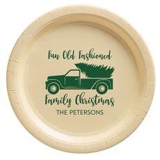 Fun Old Fashion Christmas Paper Plates