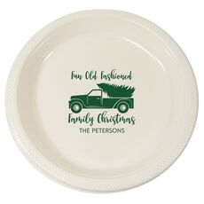 Fun Old Fashion Christmas Plastic Plates