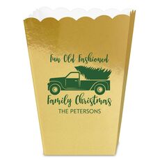 Fun Old Fashion Christmas Mini Popcorn Boxes