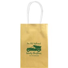 Fun Old Fashion Christmas Medium Twisted Handled Bags