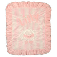 Personalized Pink Sheep Car Seat Blanket