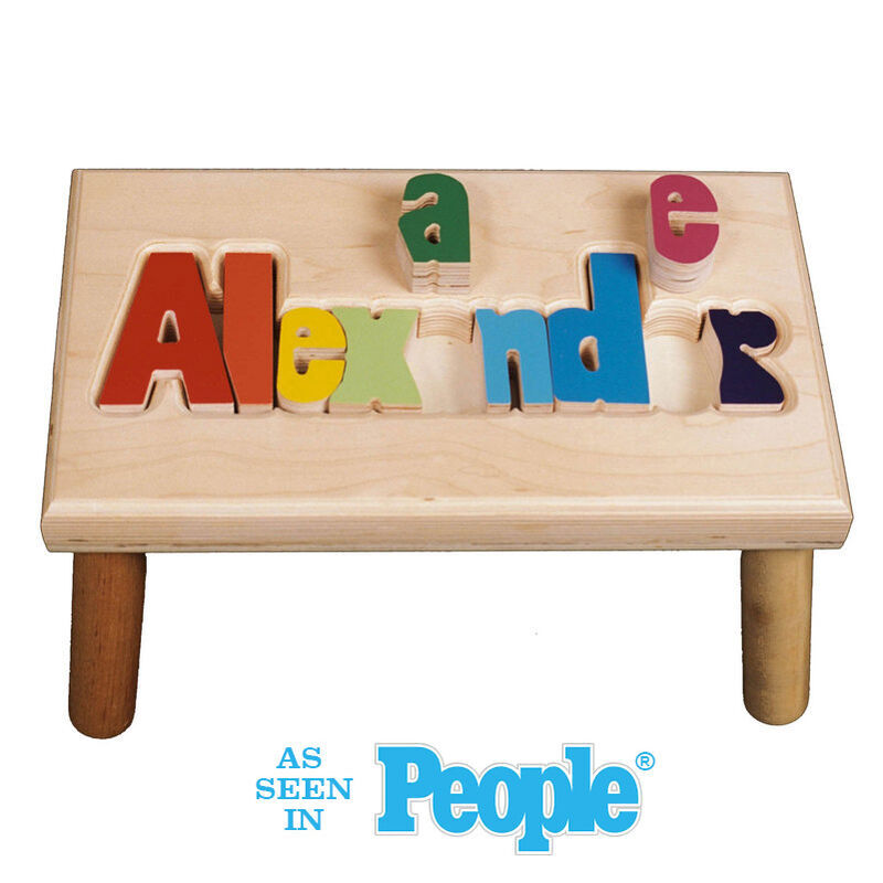 Personalized puzzle deals stool