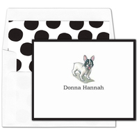 French Bull Dog Foldover Note Cards