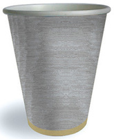 Silver Moire Paper Cups