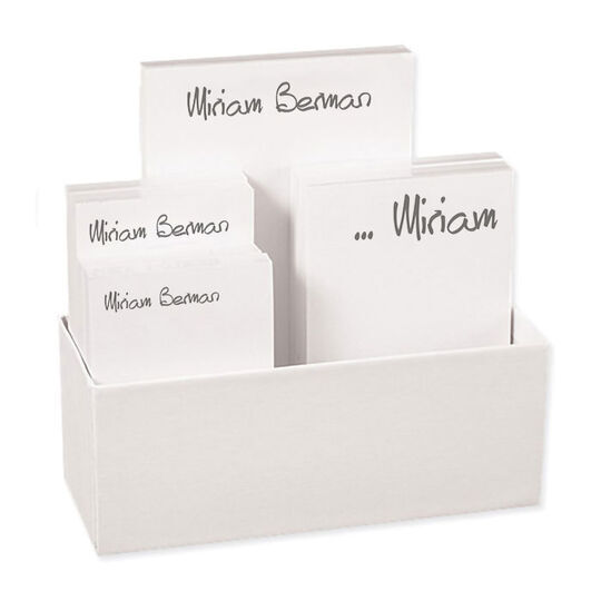 Anthony Notepad Set with White Holder
