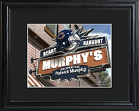 Chicago Bears Pub Sign with Wood Frame