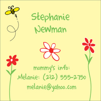 Little Miss Bee Calling Cards
