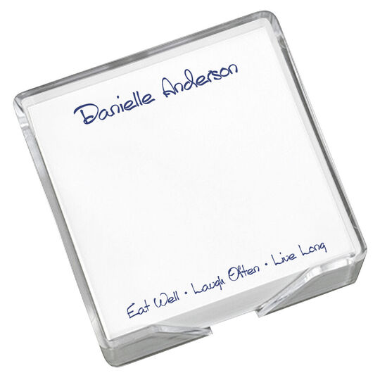 Anthony Memo Square with Acrylic Holder
