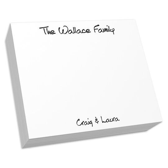 White Chunky Pad with Anthony Font