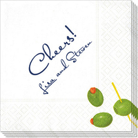 Party Olives Caspari Napkins