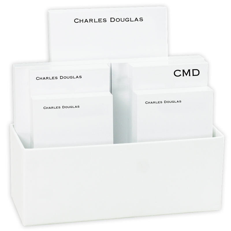 Executive Notepad Collection with White Holder