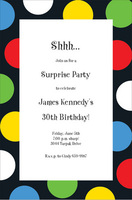 Party Dot Invitations
