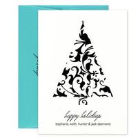 Brocade Tree Holiday Cards