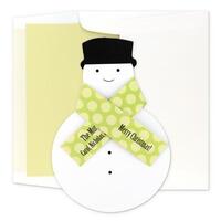 Snowman with Hat and Scarf Holiday Cards
