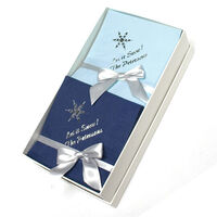 Single Snowflake Hostess Napkin Gift Set in Choice of Colors